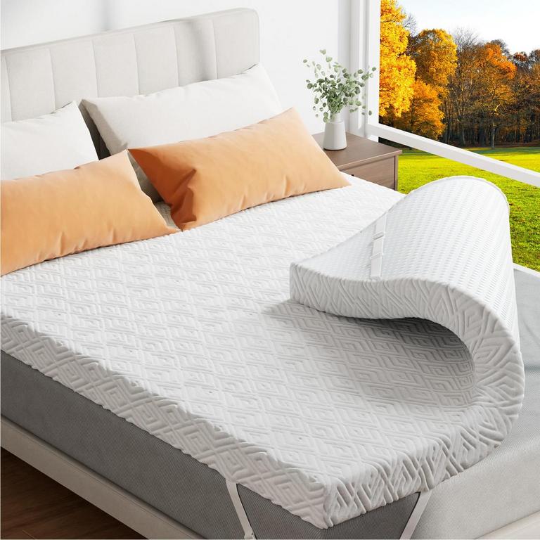 ZIBROGES 3IN FULL GEL MATTRESS TOPPER