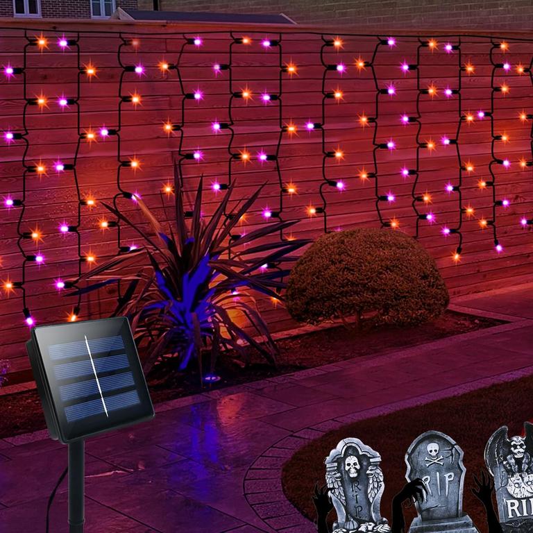 DBFAIRY SOLAR CURTAIN LIGHTS 19.6'X3.3'
