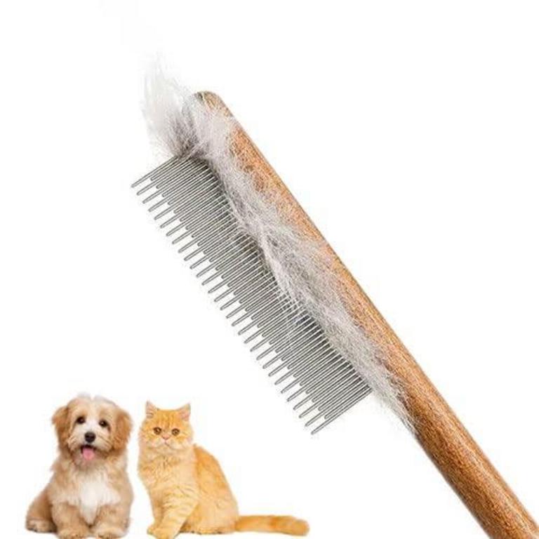 7.87IN WOODEN PET COMB