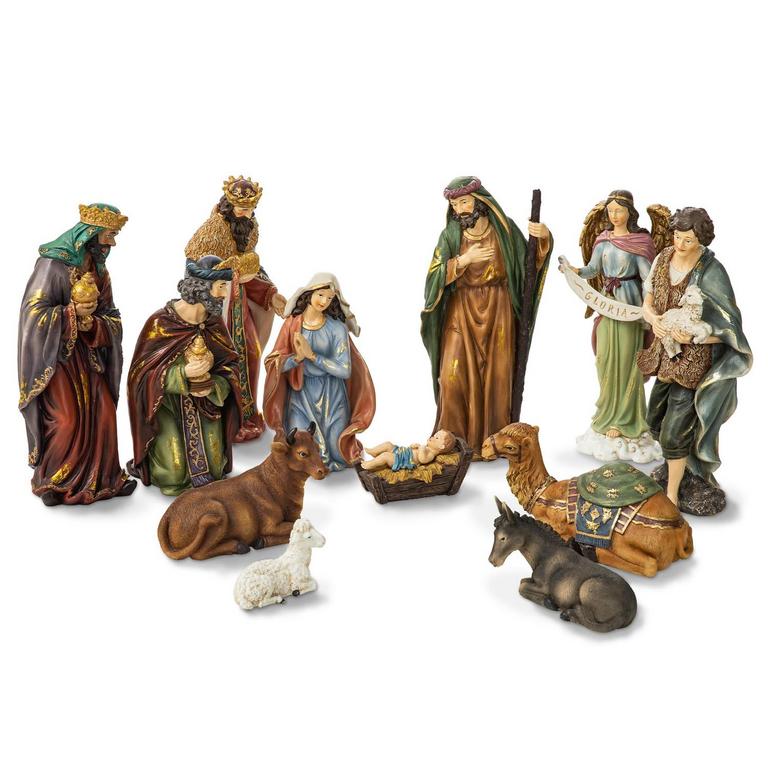 GLITZHOM 12PCS NATIVITY SET