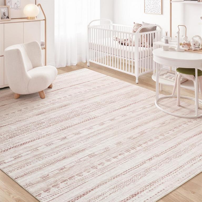 TCHDIO 9FT X 12FT PINK RUG