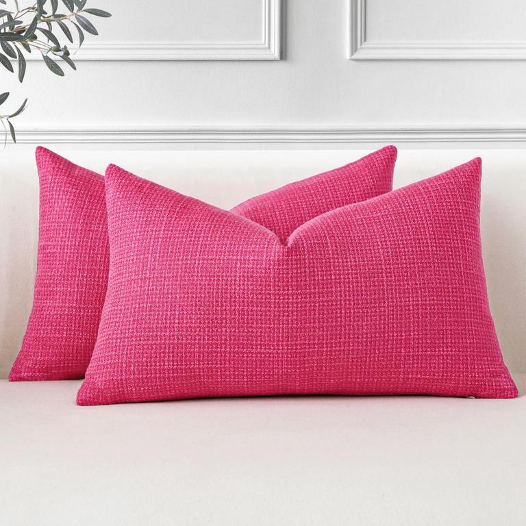 HOT PINK PILLOW COVERS
