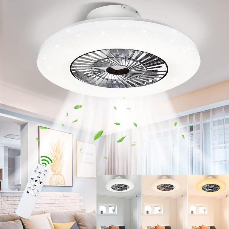 DINGLILIGHTING 23IN CEILING FAN W/ LIGHT