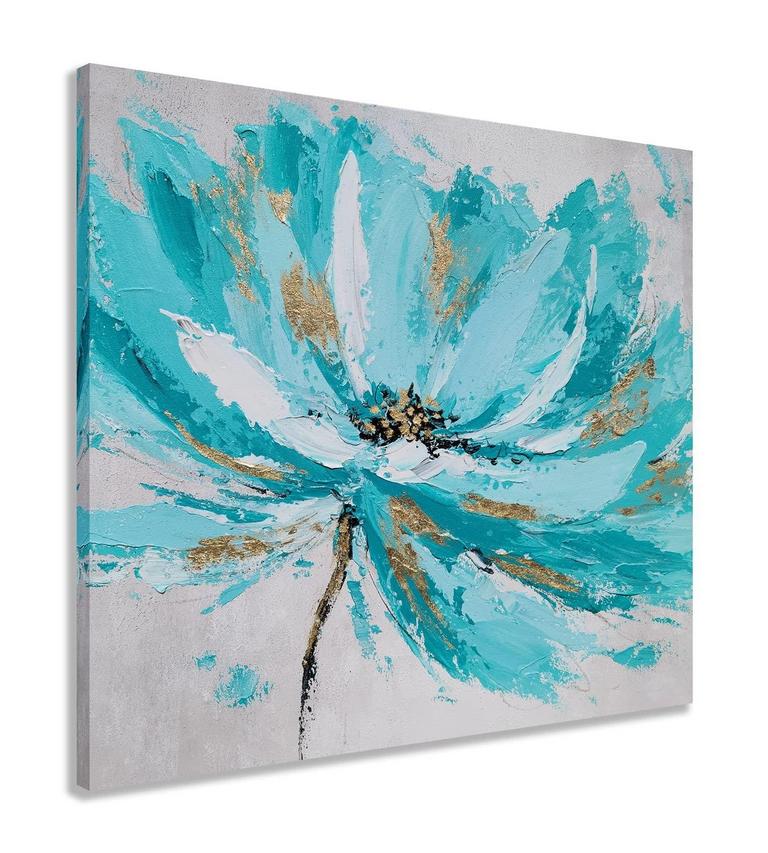 GALLERIEWALLA TEAL FLOWER