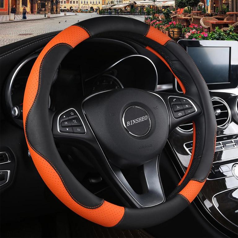 BINSHEO LEATHER WHEEL COVER