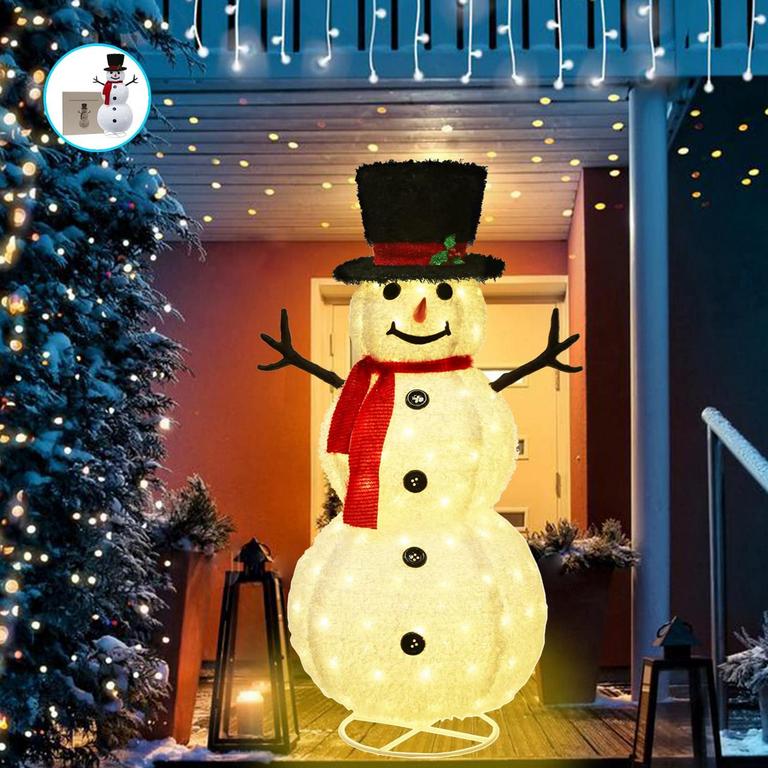 FOYOTO 4FT SNOWMAN DECOR