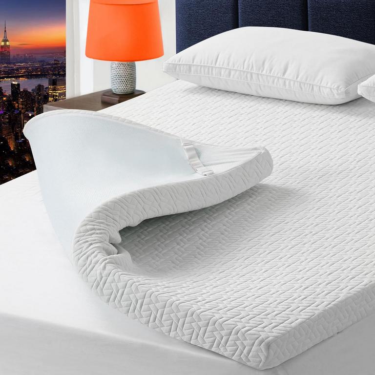 BEDLUXURY 3IN QN MEMORY FOAM MATTRESS TOPPER