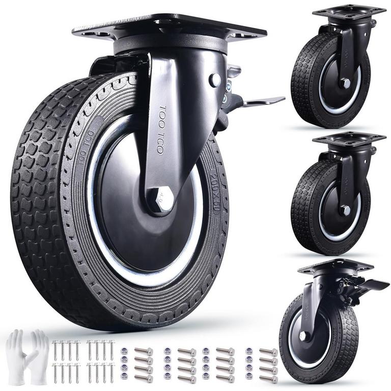 TOO TCO 8IN CASTER WHEELS 4PK