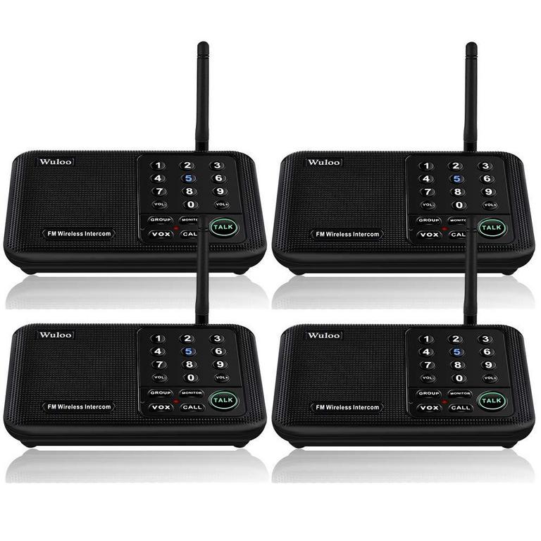 WULOO INTERCOMS BLACK 4PK