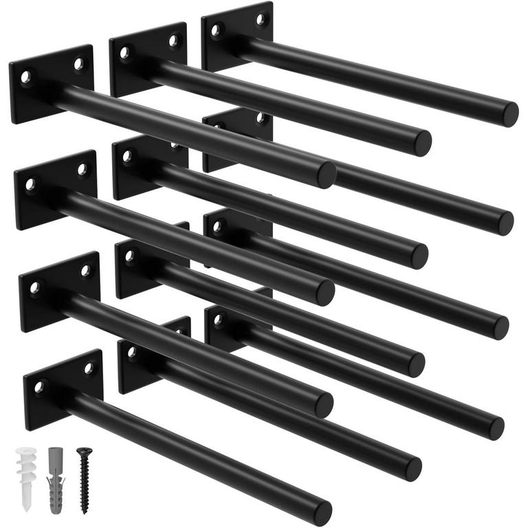 2 LEOPO 12PK 8IN FLOATING SHELF BRACKETS