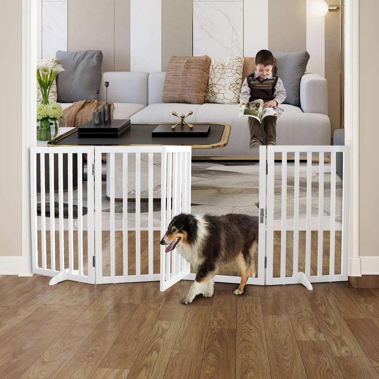 ZJSF 4PANEL DOG GATE 32IN H X 80IN W
