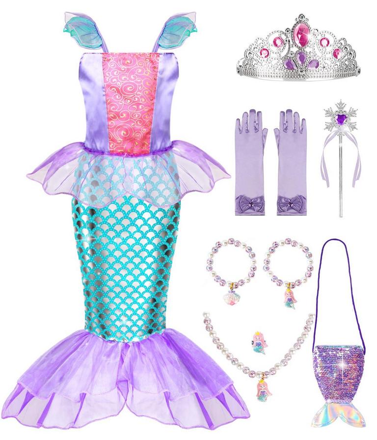 MELAND MERMAID DRESS SET KIDS SZ 13