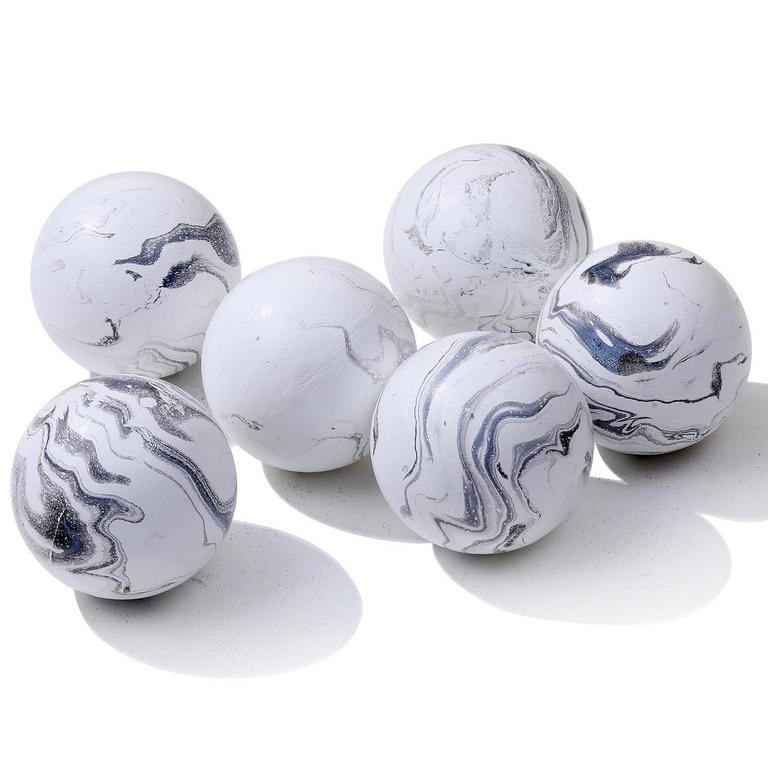6PK DECORATIVE ORB SET