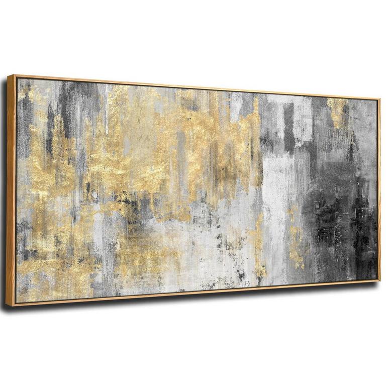 YJYART GOLD WALL ART 24IN X 48IN