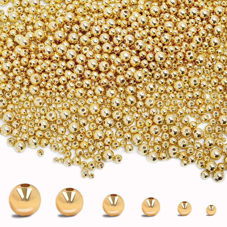 300PK GOLD BEADS