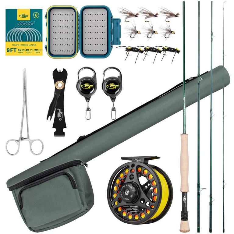 SF 7.6FT FLY FISHING ROD COMBO KIT