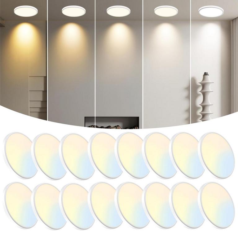WKONCLDY 7.5IN LED CEILING LIGHTS 16PK