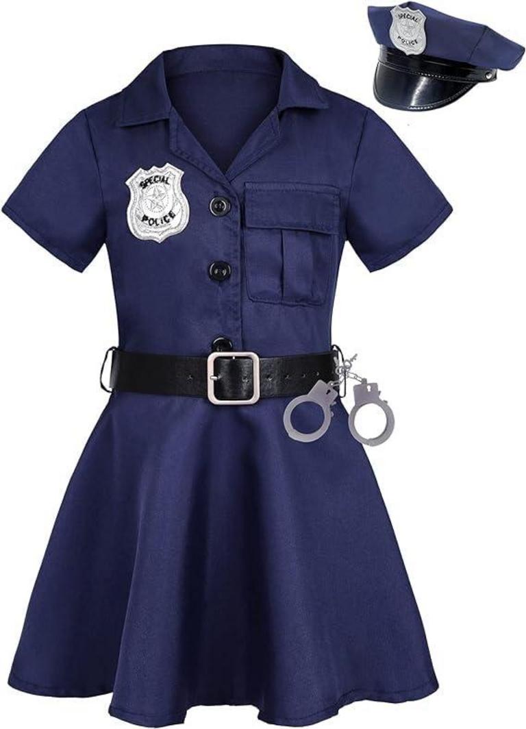 DOXRMURU GIRLS POLICE COSTUME 3-4Y