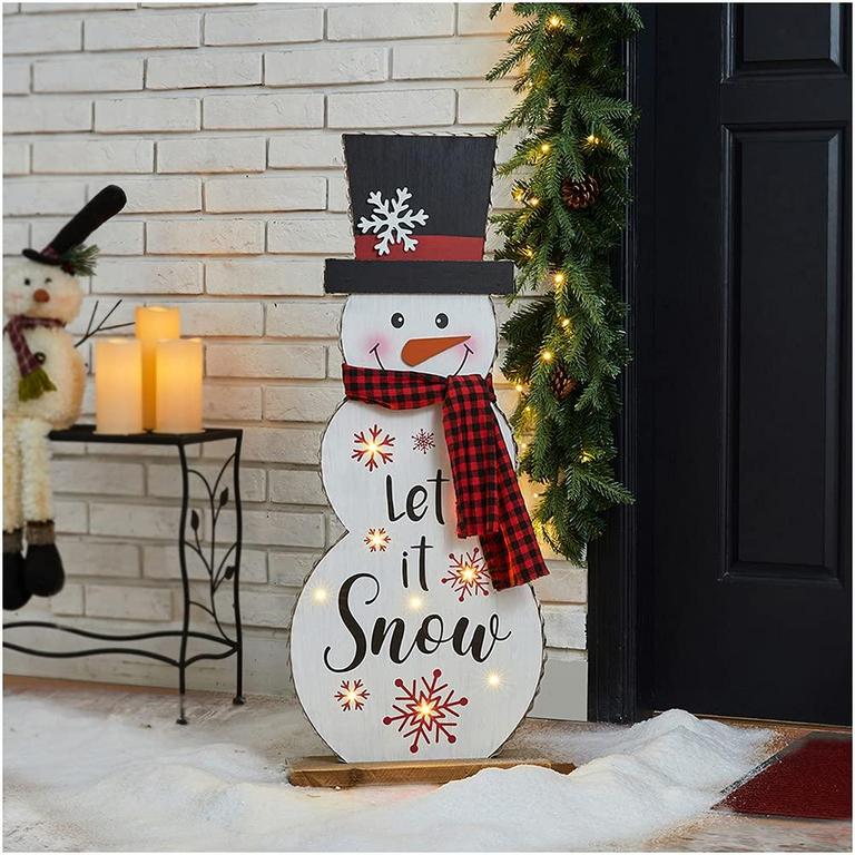 GLITZHOME 36IN LED SNOWMAN
