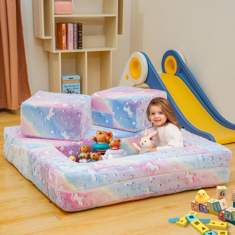 FURLINKHM KIDS COUCH RAINBOW