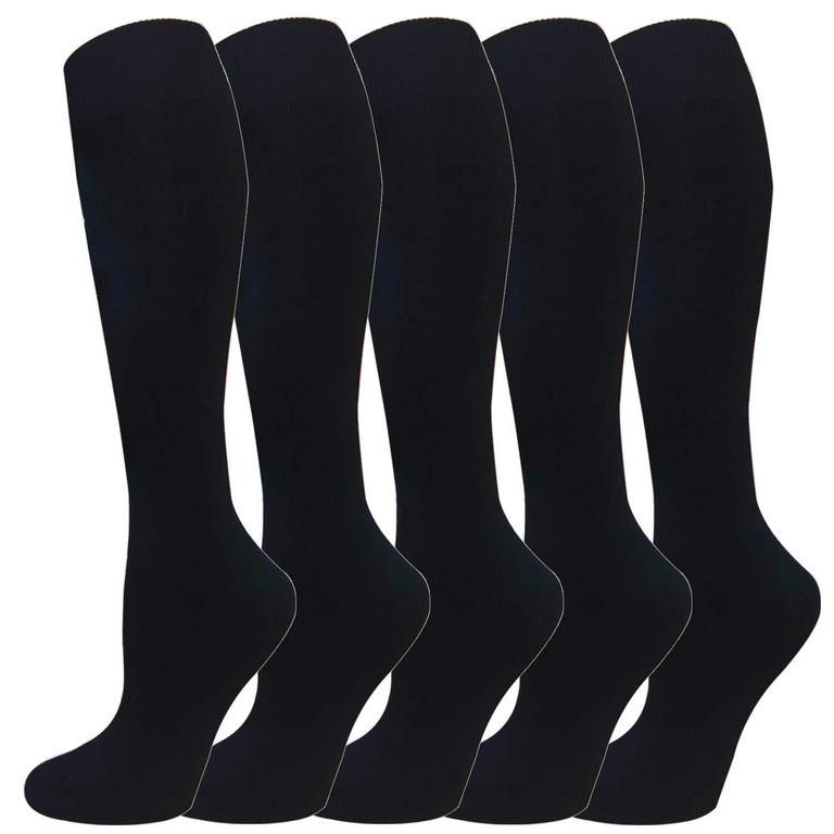HI CLASMIX KNEE HIGH SOCKS WOMEN'S SZ M 5PK