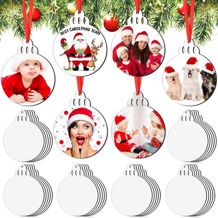 BLULU 30PC BLANK ORNAMENTS