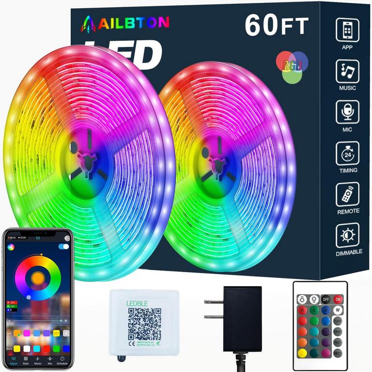 AILBTON 60FT LED STRIP LIGHTS