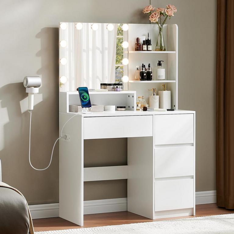 ALAXGUMROL VANITY DESK WHITE
