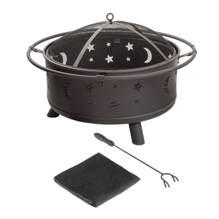 PURE GARDEN 32IN FIRE PIT