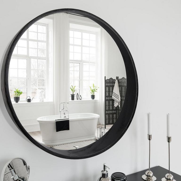ESSOAKENCE 24IN ROUND MIRROR