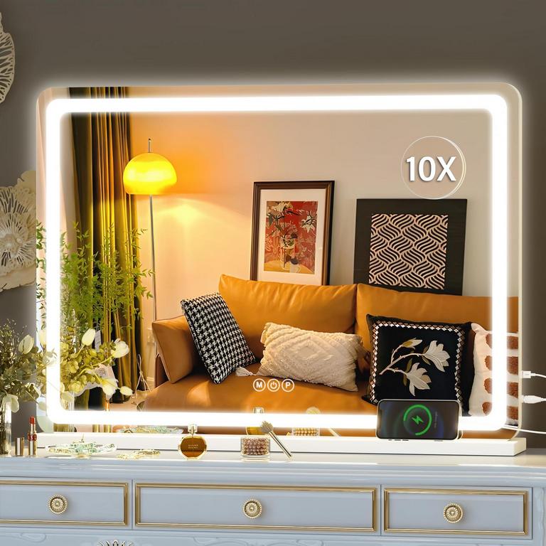 HASIPU 28IN X 20IN LED MIRROR