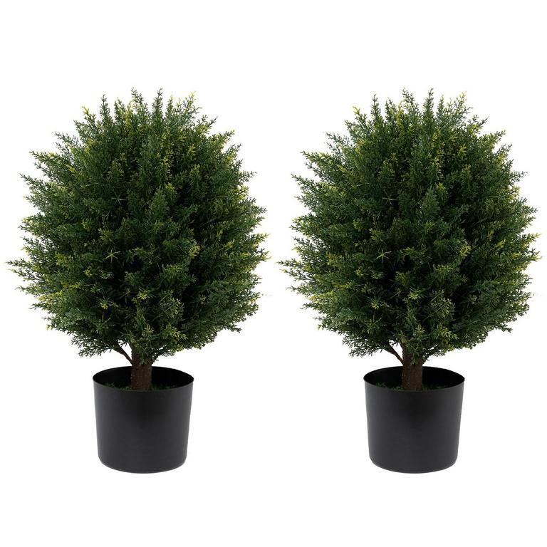 JOYEPOWER ARTIFICIAL TOPIARY TREES 22IN 2PK