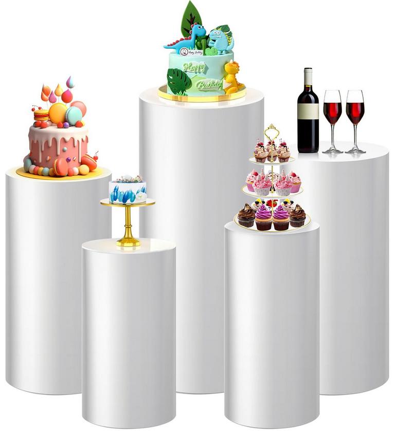 EEATUZTL 5PCS STANDS WHITE