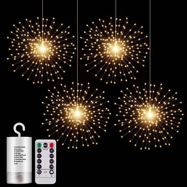 4PK LED SPHERE LIGHTS