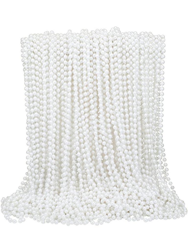 YAOMIAO 150PCS FAUX BEAD NECKLACES