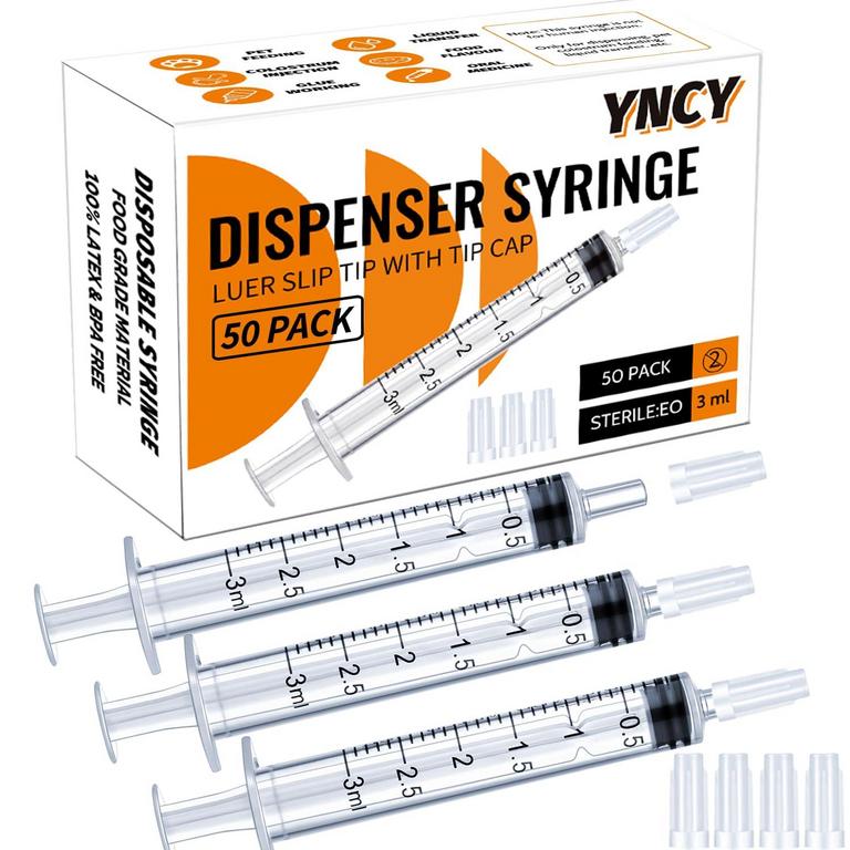 YNCY 3ML SYRINGES 50 PCS