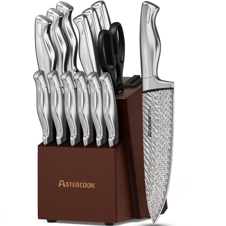 ASTERCOOK 15PC KNIFE SET