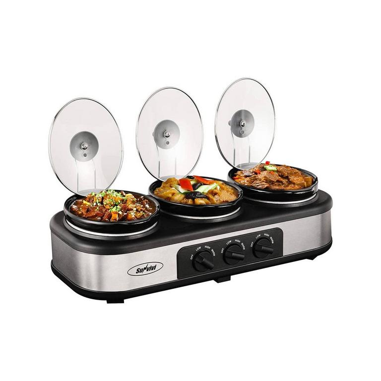 TRIPLE BUFFET SERVER 26IN