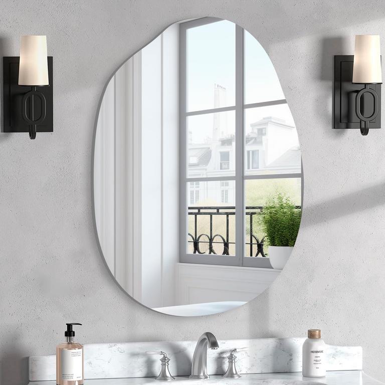 VASUHOME 32IN X 20IN IRREGULAR MIRROR