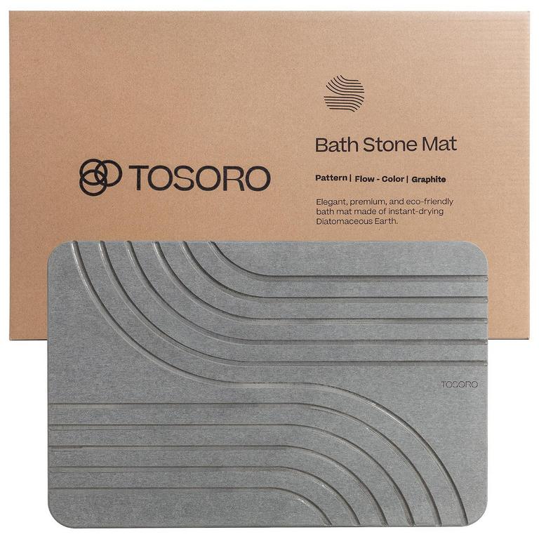 TOSORO STONE BATH MAT 23.5IN X 15IN