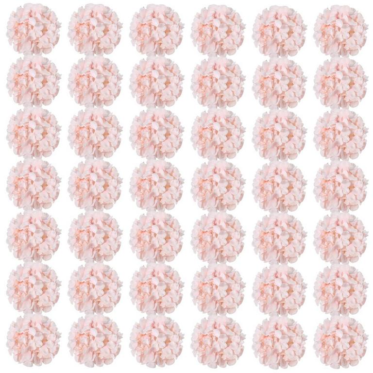 AUIHIAY 64PCS FAUX PINK HYDRANGEA