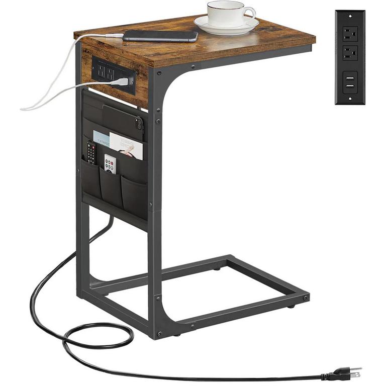 C-SHAPED END TABLE
