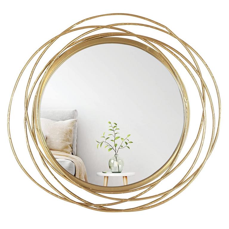 MIRRORIZE ROUND GOLD MIRROR