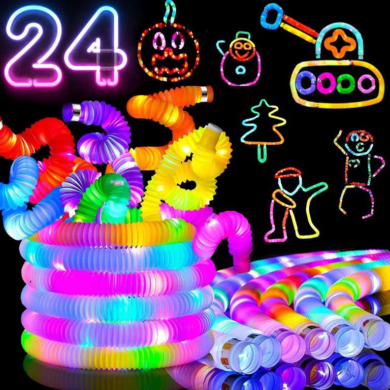 JISHI LIGHT UP SENSORY GLOW STICKS 6PK