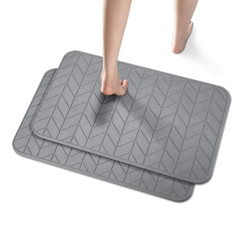 JUERLEN 2PK BATH MATS 24IN X 16IN