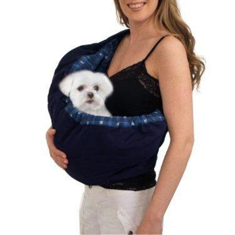 PET SLING CARRIER BLUE