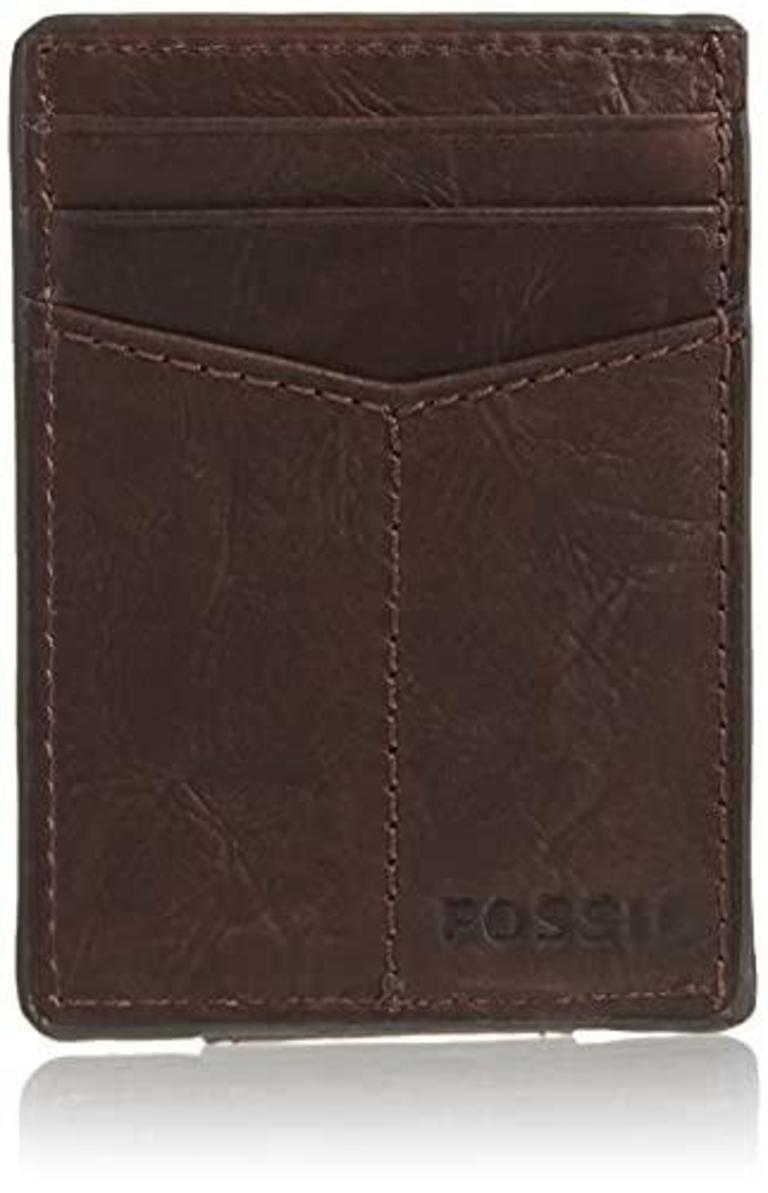 FOSSIL LEATHER CARD CASE