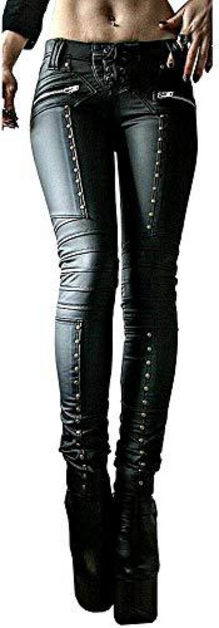GOTHIC PUNK LEATHER LEGGING