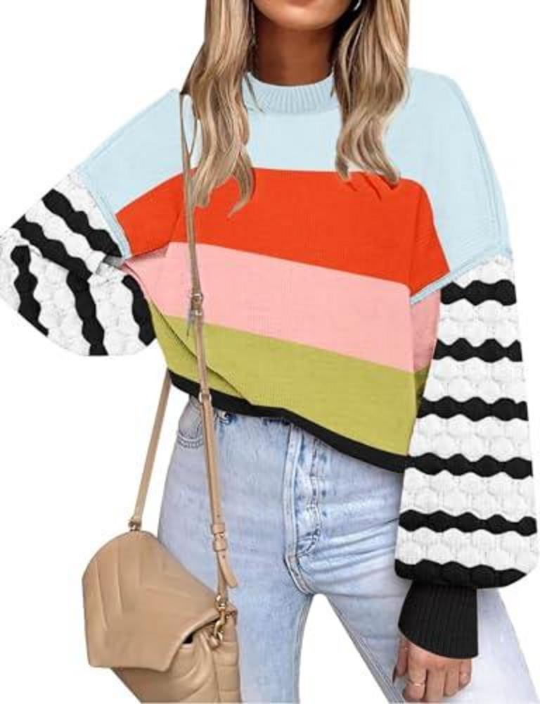 SAUKOLE COLOR BLOCK SWEATER