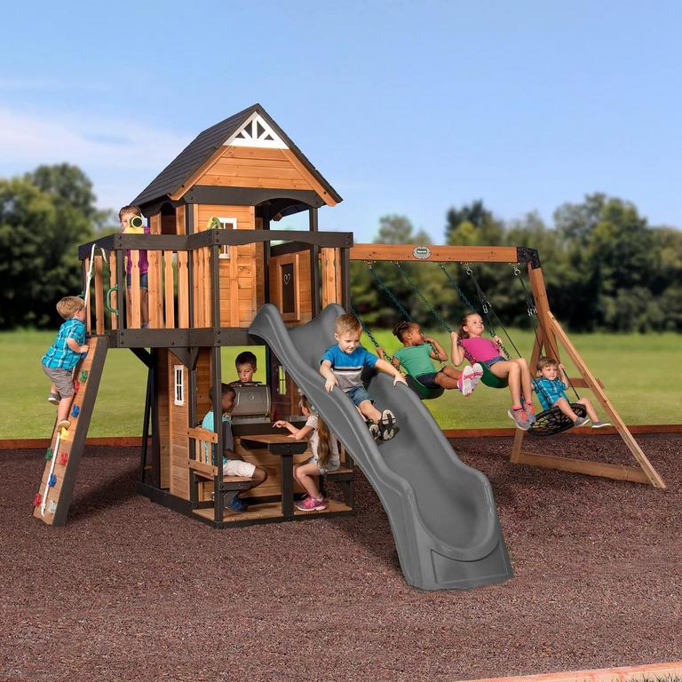 CEDAR WOOD SWING SET